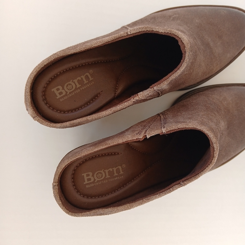 Born Starr Leather Western Mules Slip On - Picture 6 of 8